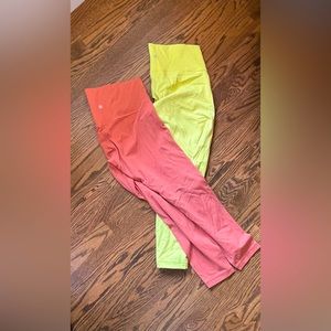 Pair of Lululemon size 10 leggings